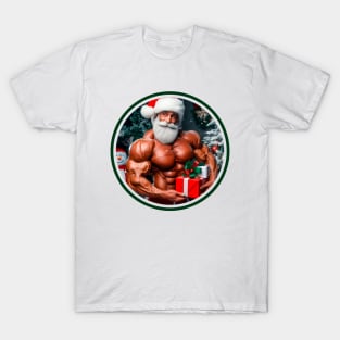 Receiving Santa's gift at the Gym T-Shirt